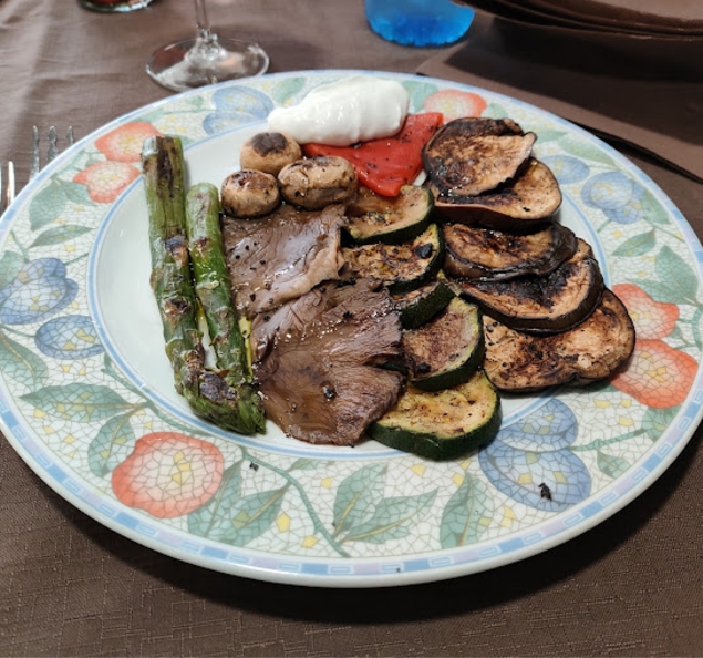 ensalada de calabacines y setas